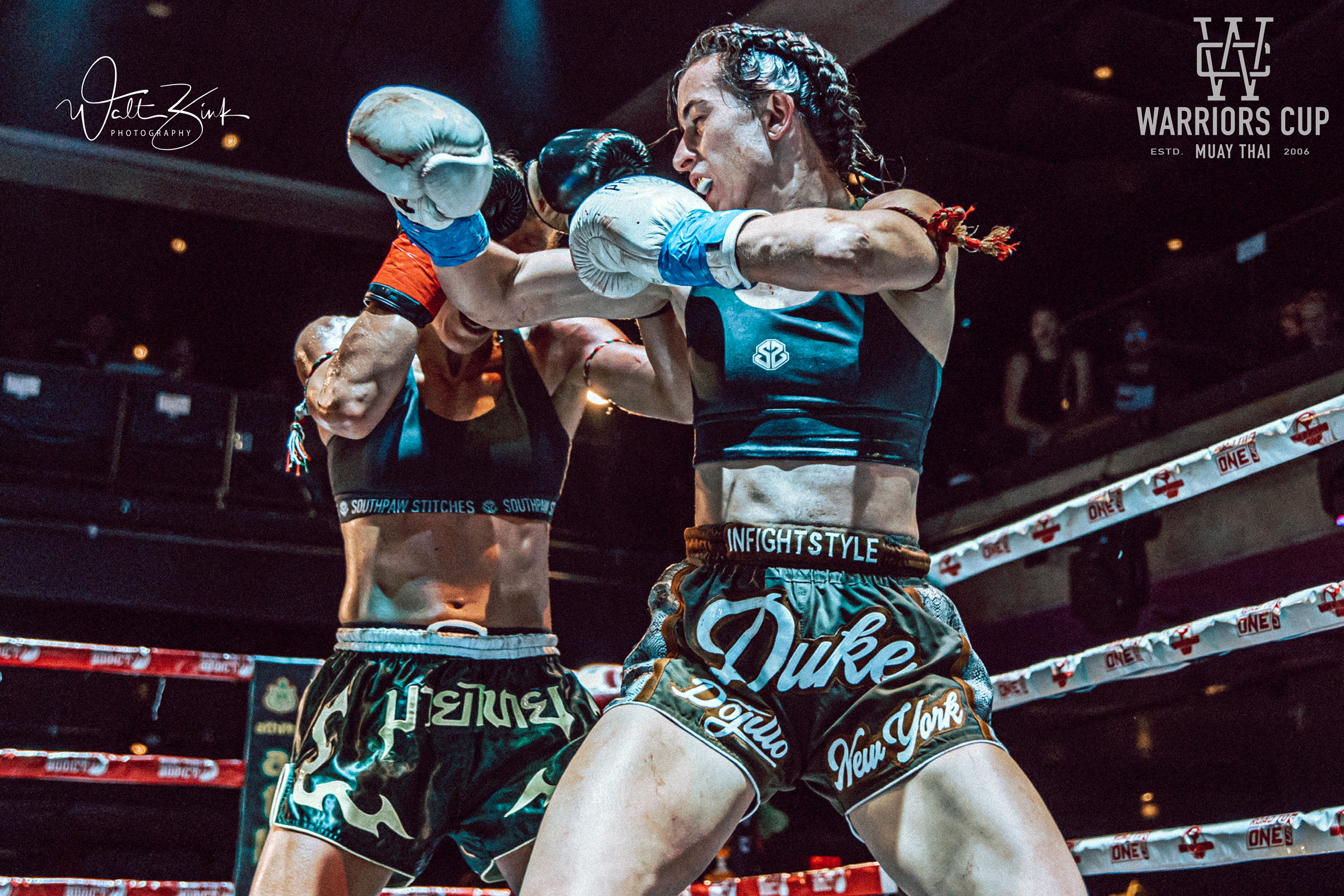 Amy Duke fight action