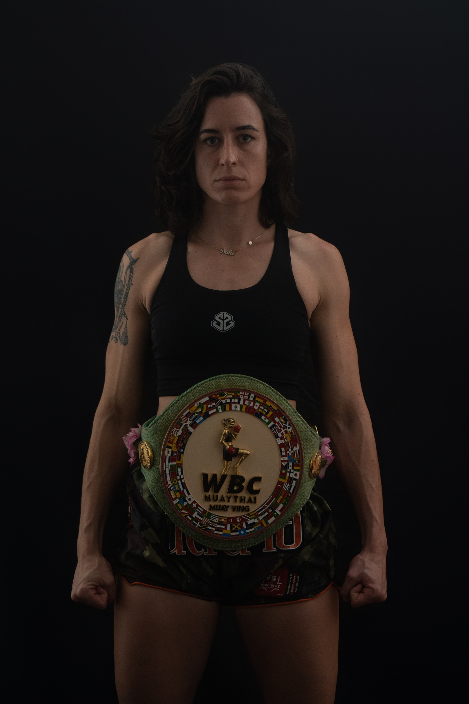 Amy Duke in the ring