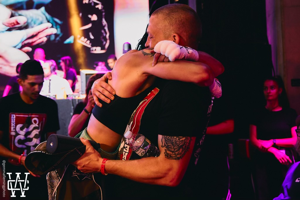 Amy Duke in the ring